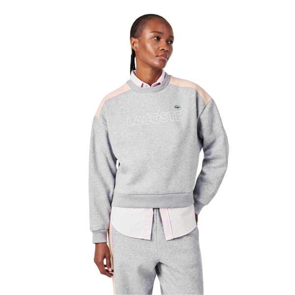 Lacoste Womens/Ladies Relaxed Fit Sweatshirt - Silver - 