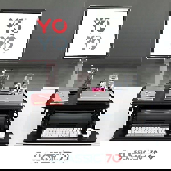 Yo-Yo DESK 70 Single Monitor Standing Desk Converter