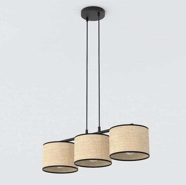 Emibig ECO Pendant Lamp 3 x E27 Black / Rattan