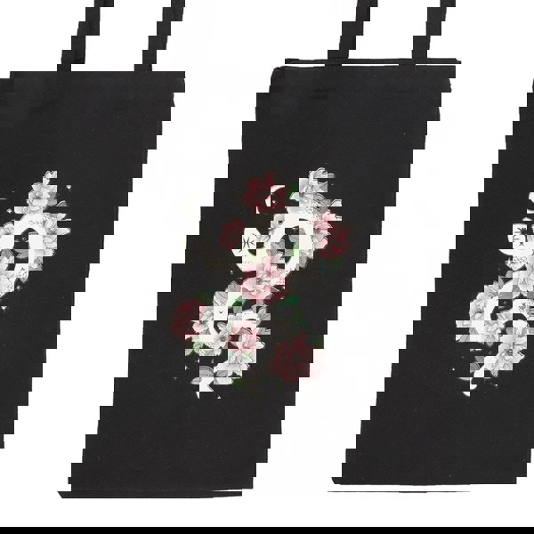 Serano Floral Snake Polycotton Tote Bag