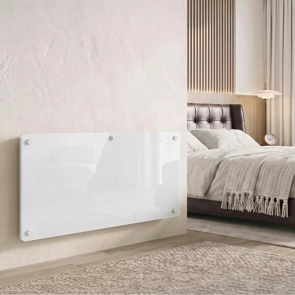Smart Panel Heater Wall Mounted Freestanding, Electric Heater with Weekly Timer, Open Window & Anti-Frost, 2000W, White