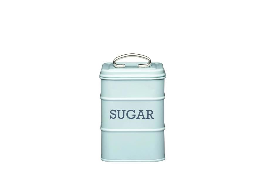 KitchenCraft Living Nostalgia Vintage Blue Sugar Tin