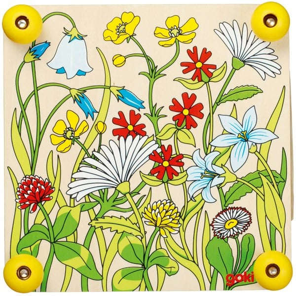 Goki Wooden Spring Meadow Flower Press