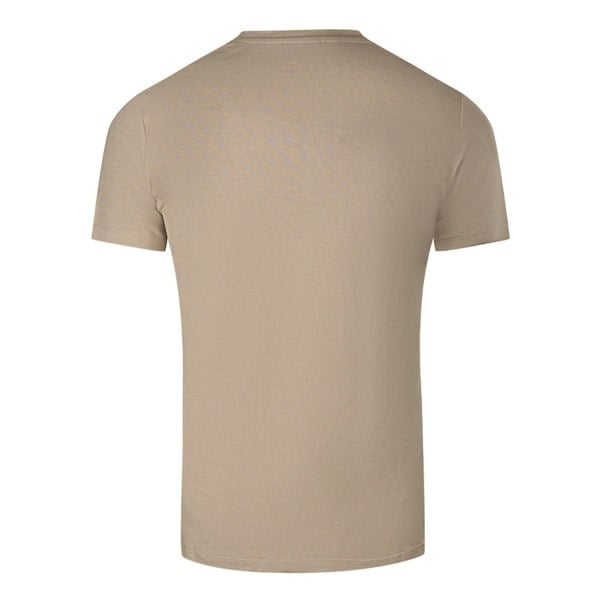 Balmain Brand Embossed Logo T-Shirt - Sand