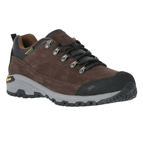 Trespass Mens Falark Vibram Leather Walking Shoe - Dark Earth