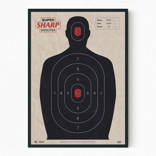 SUPER SHARP SHOOTER JUNGLE DRUM AND BASS POSTER