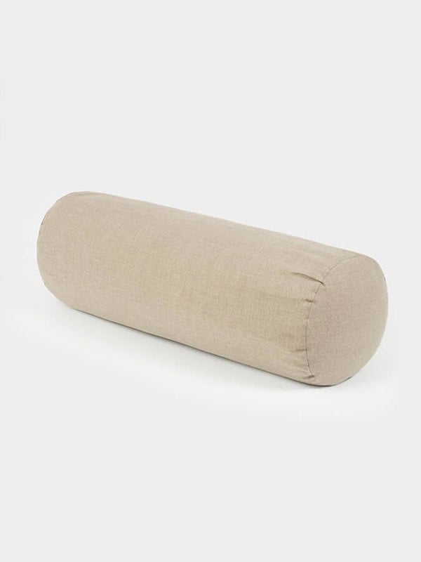 Yoga Studio Organic Buckwheat Linen Meditation Bolster Cushion