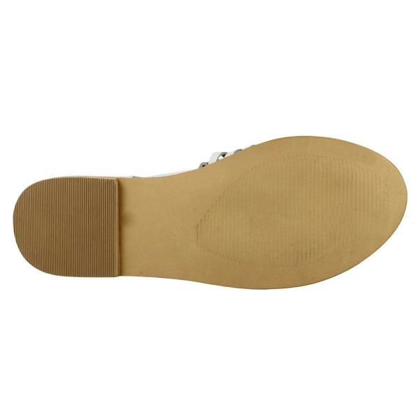 Leather Collection Ladies Leather Collection Flat Weave Sandals F00145