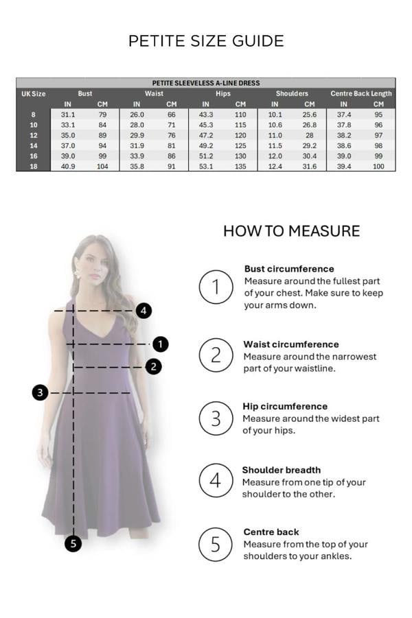 HotSquash Petite Sleeveless A-Line Dress