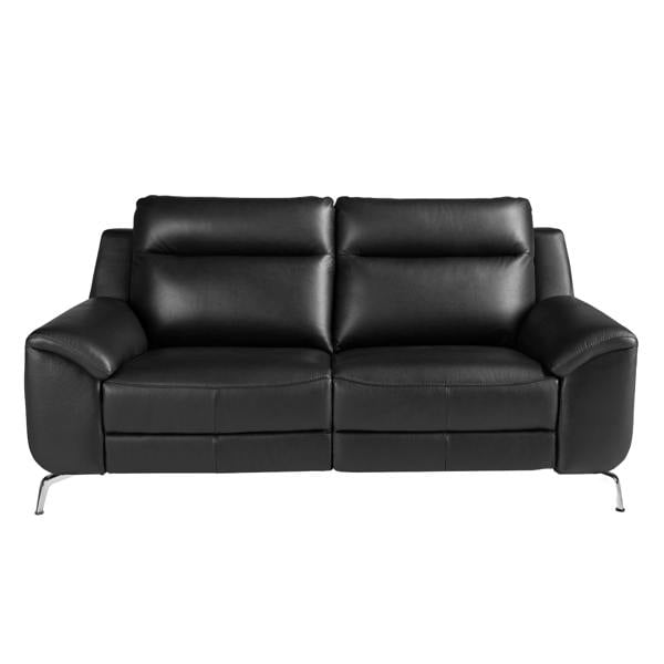 Angel Cerdá Black leather relax sofa 6193/6194