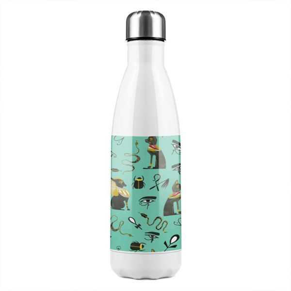 Benjamin Tate Design Hieroglyphic Egyptian Language Symbols Stainless Steel Bottle