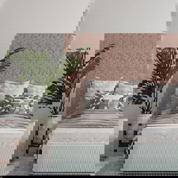 WT1590 - Vintage Pink Marble Mosaic Wall Tile Sticker Set - 15 x 15 cm (6 x 6 in) - 24 pcs