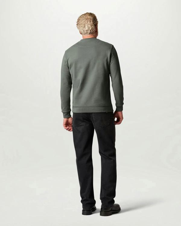 Belstaff Mens Logo Sweatshirt - Atlantic Grey | CHO | Designer Mens Crew Neck Sweatshirts