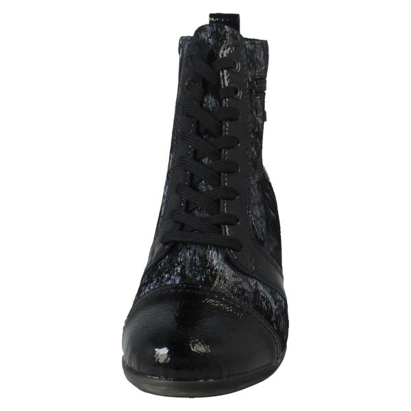 Remonte Ladies Remonte Metallic Print Heeled Boots D8797