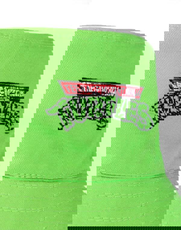 Teenage Mutant Ninja Turtles Boys Green Reversible Logo And Faces All Over Print Bucket Hat (One Size)