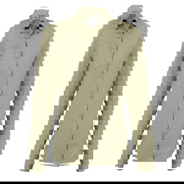 Craghoppers Womens/Ladies Kiwi Long-Sleeved Shirt - Pebble - 