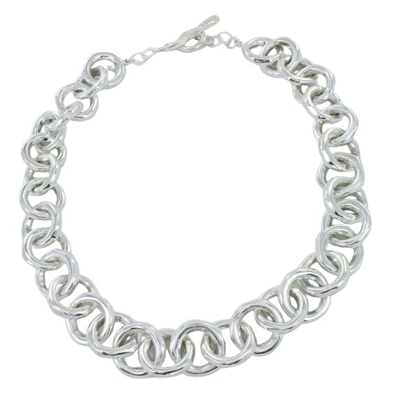 Reeves & Reeves Sterling Silver Statement Orbit Necklace