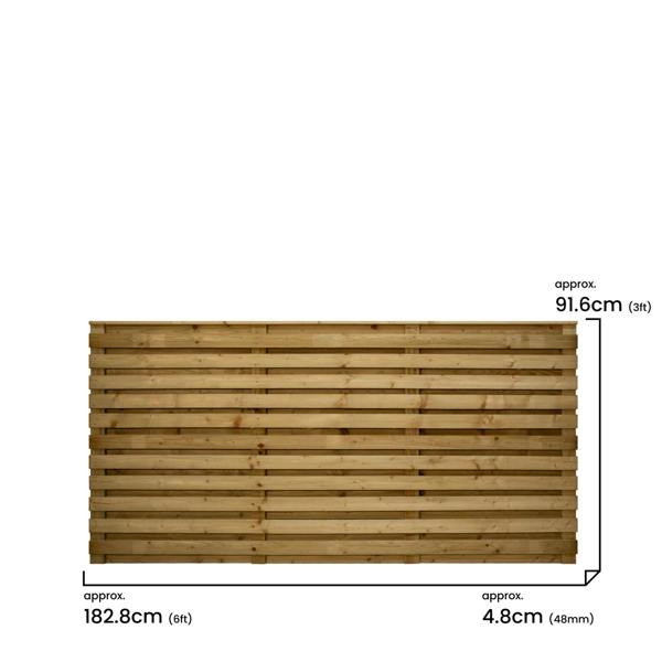 5 pack fence panel premier roma double  [w.6ft x h.3ft] 1
