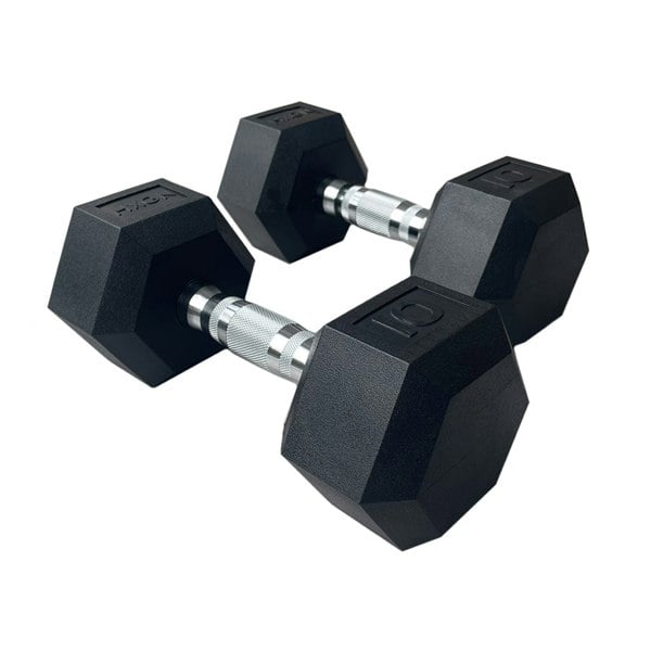 HXGN Pro Hex Dumbbells 2 x 10kg