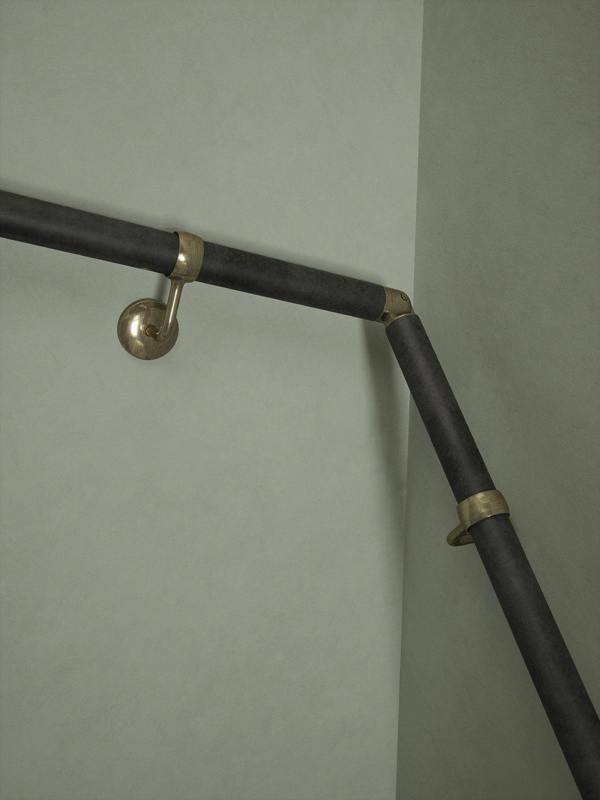 Handrails Direct Enville Charcoal Double Winder Handrail