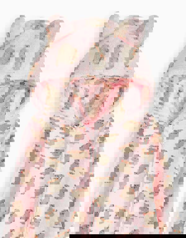 Pusheen Girls Pink All-Over Print With Novelty Ears Onesie