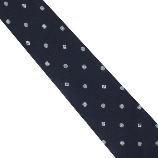 Dunhill silk tie in a monogram pattern