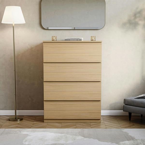 Vida Designs Denver 4 Drawer Chest, Black