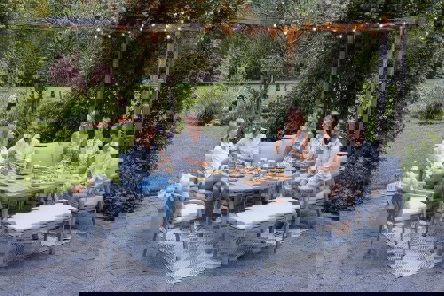 Garden Impressions Monti- Lounge Dining Corner, Table and Bench