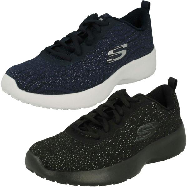 Skechers Ladies Skechers Lace up Trainer Blissful