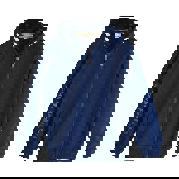 Superga Kids Sleeve Print Full Zip Drawstring Hoodie - Navy