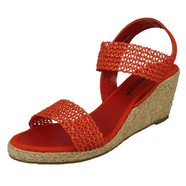 Savannah Womens Savannah Slip On Wedge Heeled Sandal F2303