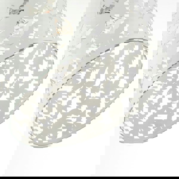 Unique Butterfly Themed Pendant Ceiling Light Shade in Gloss White Image 5