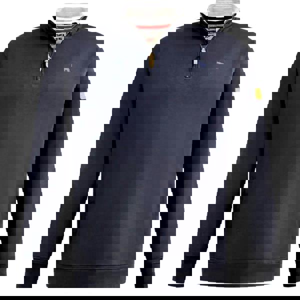 Duke Mens D555 Russel Quarter Zip Kingsize Fleece Top - Navy - 