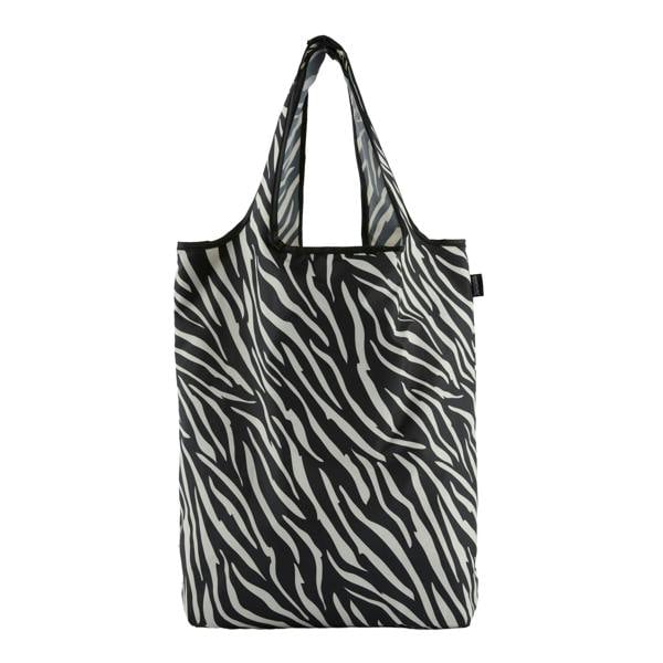 Regatta Zebra Print Packaway Shopper Bag - Black/Light Vanilla - 