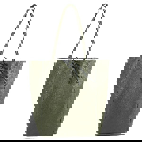 Kitise Soft Slouch Genuine Italian Leather Large Shopper Tie Closure Style Tote Handbag