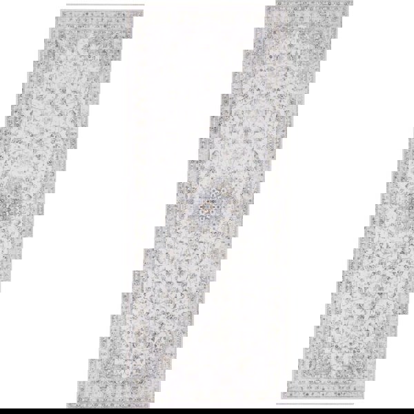 Nain Oriental-Optic Grey Rug – Vintage Medallion