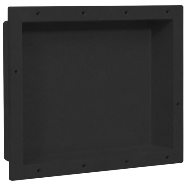 Berkfield Shower Niche Matt Black 41x51x10 cm