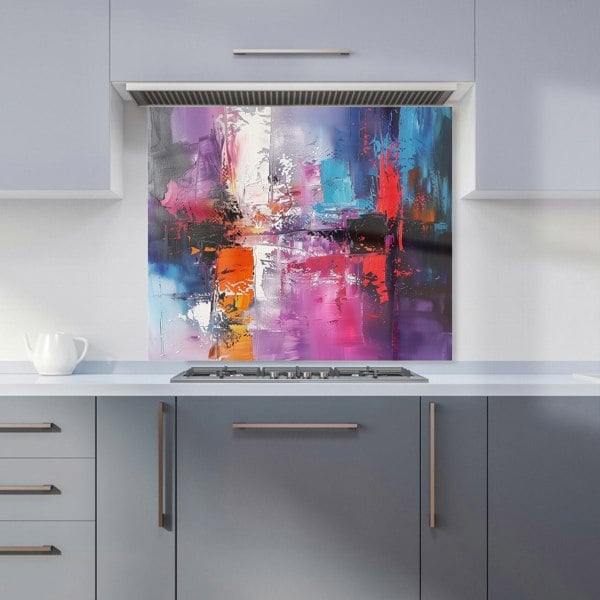 Warren Reed - Designer Vibrant Metropolis: A Palette Of Emotions Kitchen Splashback