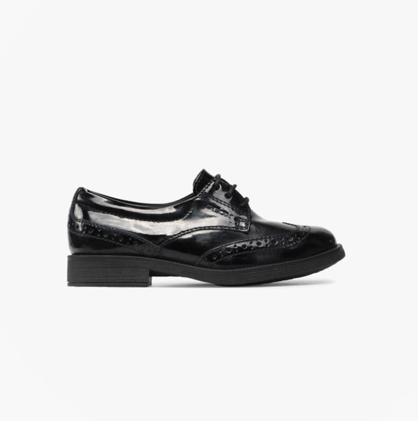 GEOX AGATA Girls Shoes Patent Black