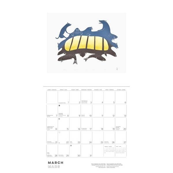 Inuit Art, Kinngait Calendar 2027, Wall Calendars, Month To View, Art, Gift