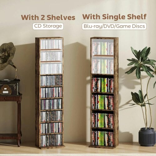 Wyld Haus Alste 140cm Wooden Rustic Brown Narrow Bookcase Storage Unit