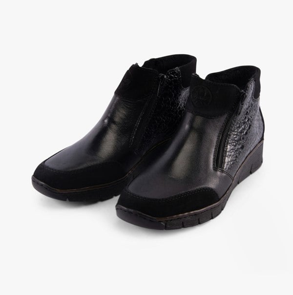 Rieker 53782-00 Womens Boots - Black