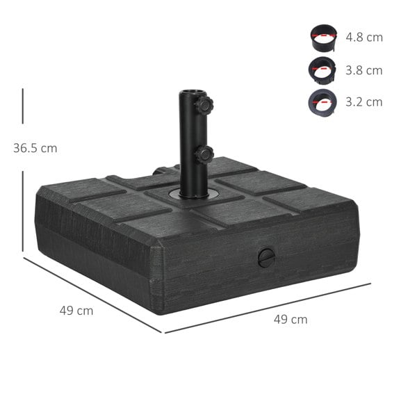 Center Pole Umbrella Base