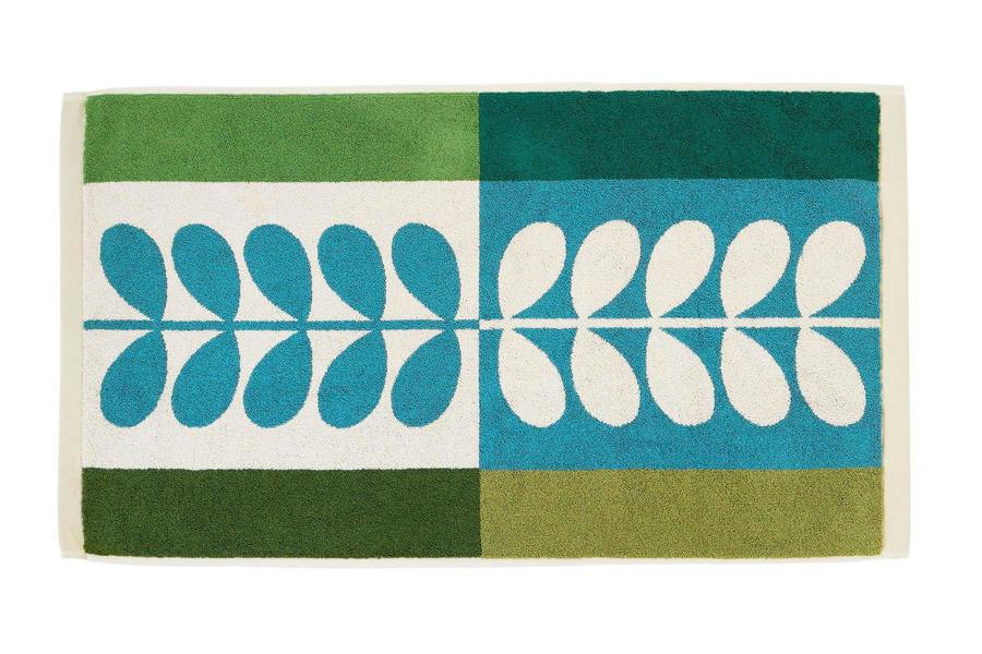 Orla Kiely Stem Check Willow Bath Mat 50x90cm