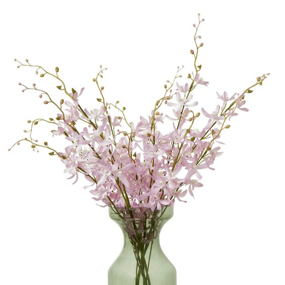 Wyld Haus Set of 3 Artificial Flowers Lilac Cymbidium Sprays
