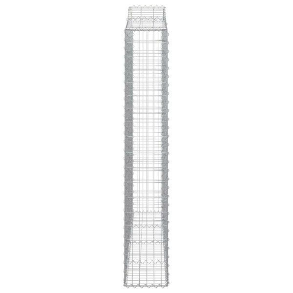 Berkfield Arched Gabion Basket 200x30x180/200 cm Galvanised Iron