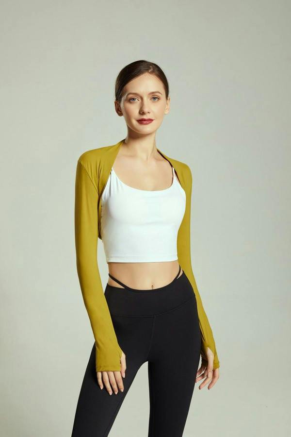 Anniou UPF 50+ Cropped Bolero Sport - Yellow