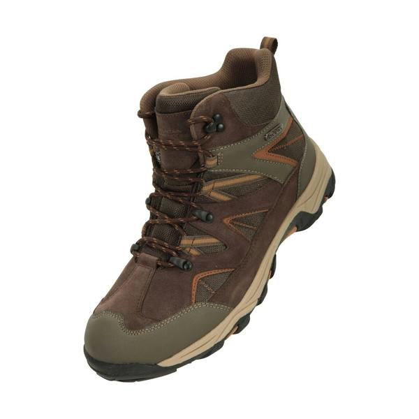 Mountain Warehouse Mens Rapid Suede Hiking Boots - Brown - 