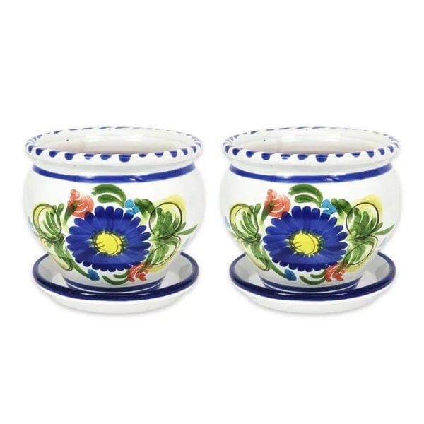 Verano-Ceramics-Foral-Bola-Plant-Pots-with-Drainage-Plates (1)