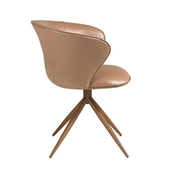 Angel Cerdá Swivel Chair in Camel Leatherette 4201